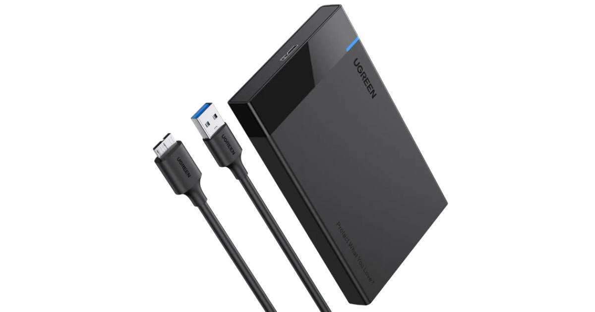Ugreen USB 3.0 to SATA III Hard Drive Enclosure, data transfer, portable external hard drive