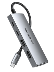 UGREEN 4-Port USB-C Hub – USB 3.2 10Gbps, 2x USB-C & 2x USB-A, Aluminum
