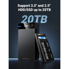 UGREEN External Hard Drive Enclosure for 3.5