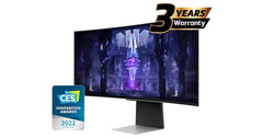 Samsung Odyssey OLED G8 (34BG850) 34" Smart 3K UWQHD (3440x1440) Curved ,175Hz, 0.03ms(GTG), Quantum Dot, HDR10+, 10Bits 99% DCI Coverage PRO Colors, FreeSync Premium , w/ Speakers, Ergonomic Stand & Core Sync