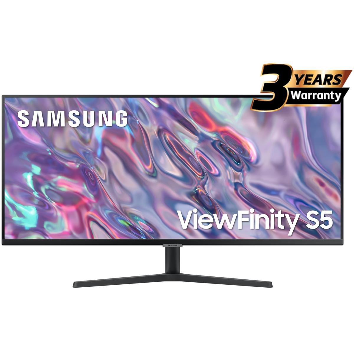 SAMSUNG ViewFinity S5 (C500) 34" UWQHD (3440 X 1440) Flat Business Monitor VA, 100Hz, 5MS, 10 Bit, 1.07B Colors, HDR10, FreeSync w/ Ultrathin Bezel Display | LS34C500GAMXUE |