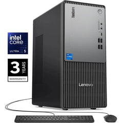 Lenovo ThinkCentre Neo 50t Gen 6 Tower (2025) NEW Intel Core Ultra 5 225 10-Cores Next-level AI Business Tower Desktop w/ 3 Years Warranty - Black