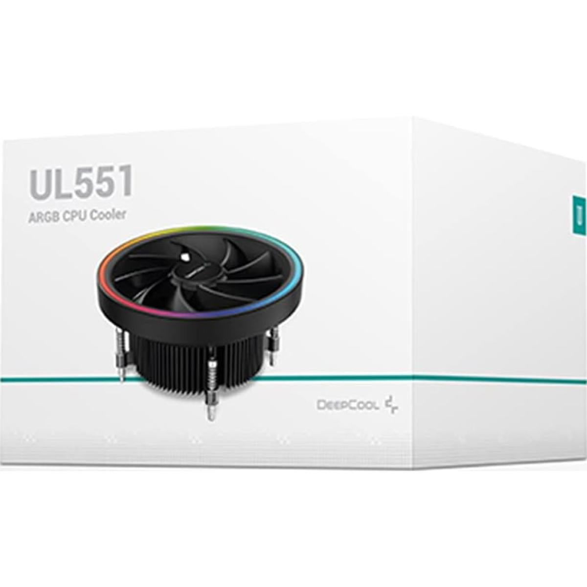 Deepcool Ul551 (intel Version) 1800rpm 4pin Pwm Argb Cpu Cooler Support Intel 1200/1151/1150/1155 - CompuMe