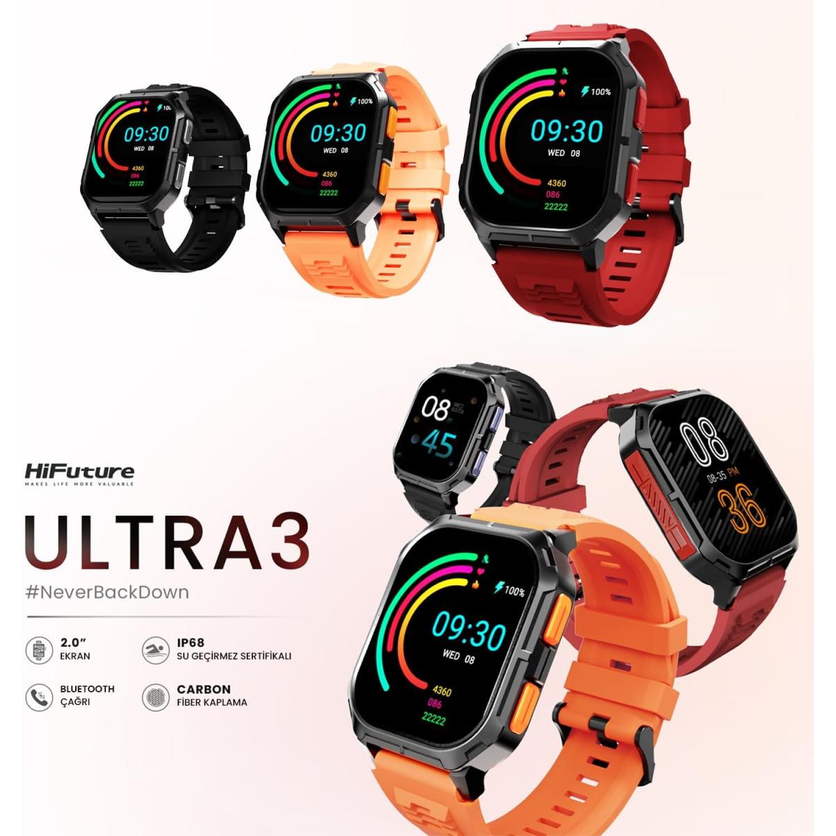 Hifuture Ultra 3 Bluetooth Calling Smart Watch