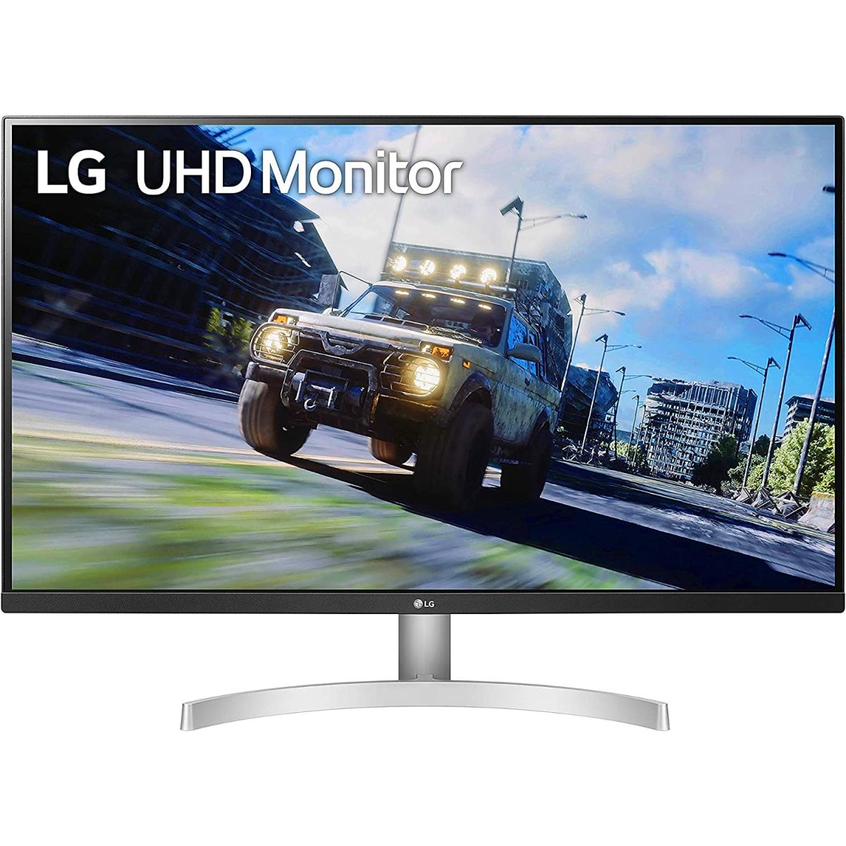 Lg 32un500 W 32” 4k Hdr 10 Dci P3 90% Color Gamut W/ 3 Side Virtually Borderless Design & Built In Speakers