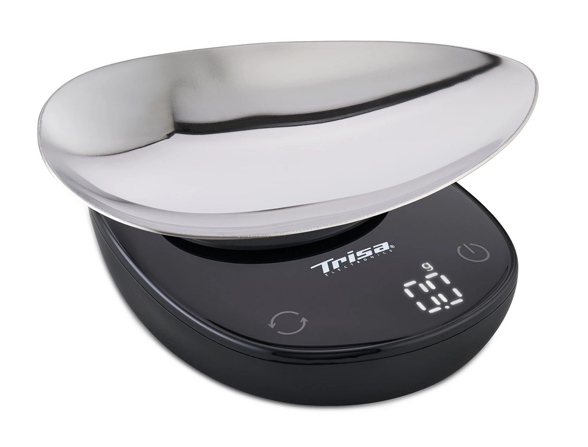 Trisa Digital Kitchen Scale, Favour Scale, Black - 1866.42
