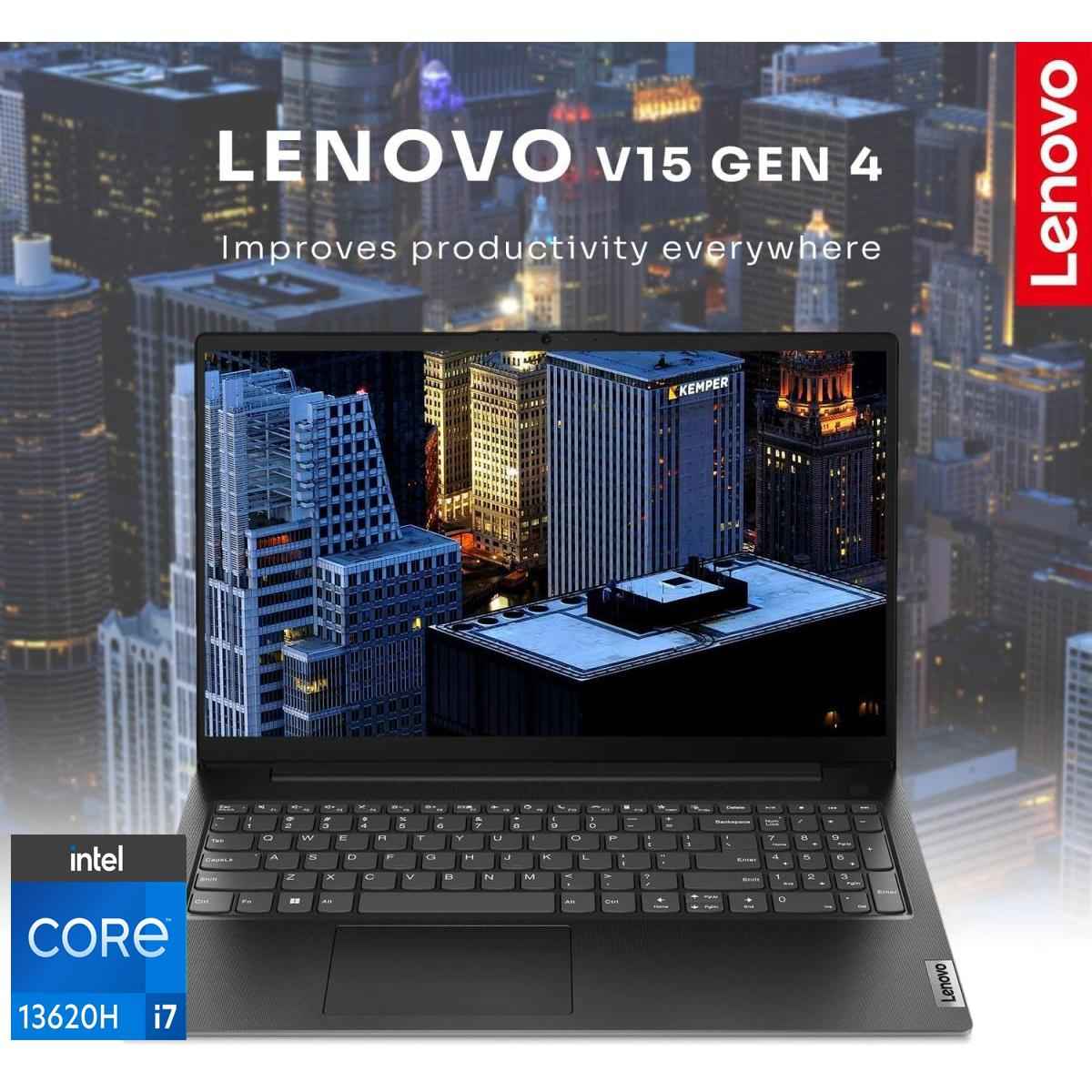 Lenovo V15 G5 (2025) New 13th Gen Intel Core I7 13620h 10 Cores W/ High Performance Processor Business Class & 2 Years Warranty Black