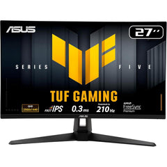 ASUS TUF VG27AQ5A Gaming AI 27" Fast IPS QHD 2K 210Hz 0.3 ms (GtG) HDR 10 , Adaptive-Sync w/ Multimedia Seakers , Black
