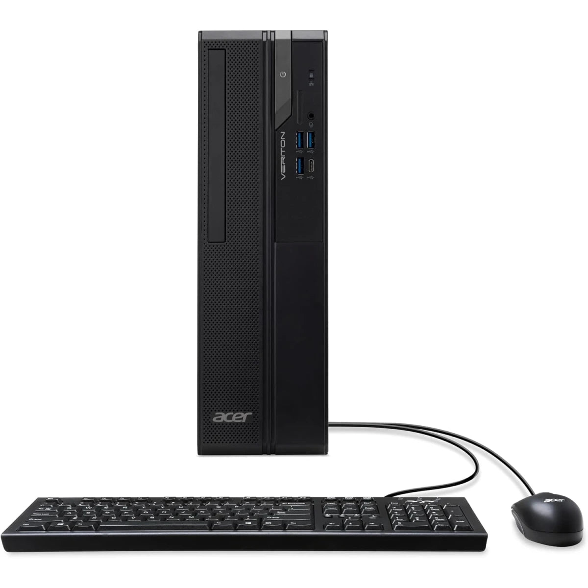 Acer Veriton X2722G (2025) 14Gen Intel Core i5 14400 10-Cores Compa Tower Business Class Desktop w/ Wireless & Bluetooth & 3 Years Warranty - Black