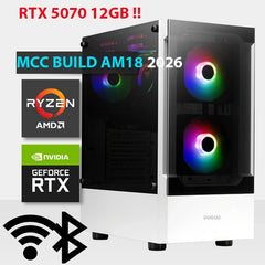 MCC AM18-26 - MIDAS Gaming PC Build || AMD Ryzen 5 7500X3D 6-Core - MSI GeForce RTX 5070 INSPIRE 3X OC 12GB GDDR7 Graphics Card