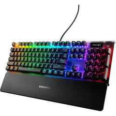 Steelseries Apex Pro Rgb Fastest Mechanical Gaming Keyboard With Oled Smart Display, Omnipoint Adjustable Switches
