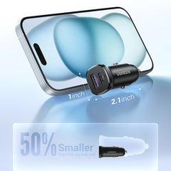 UGREEN 25845 CAR CHARGER USB-C AND USB-A 30W