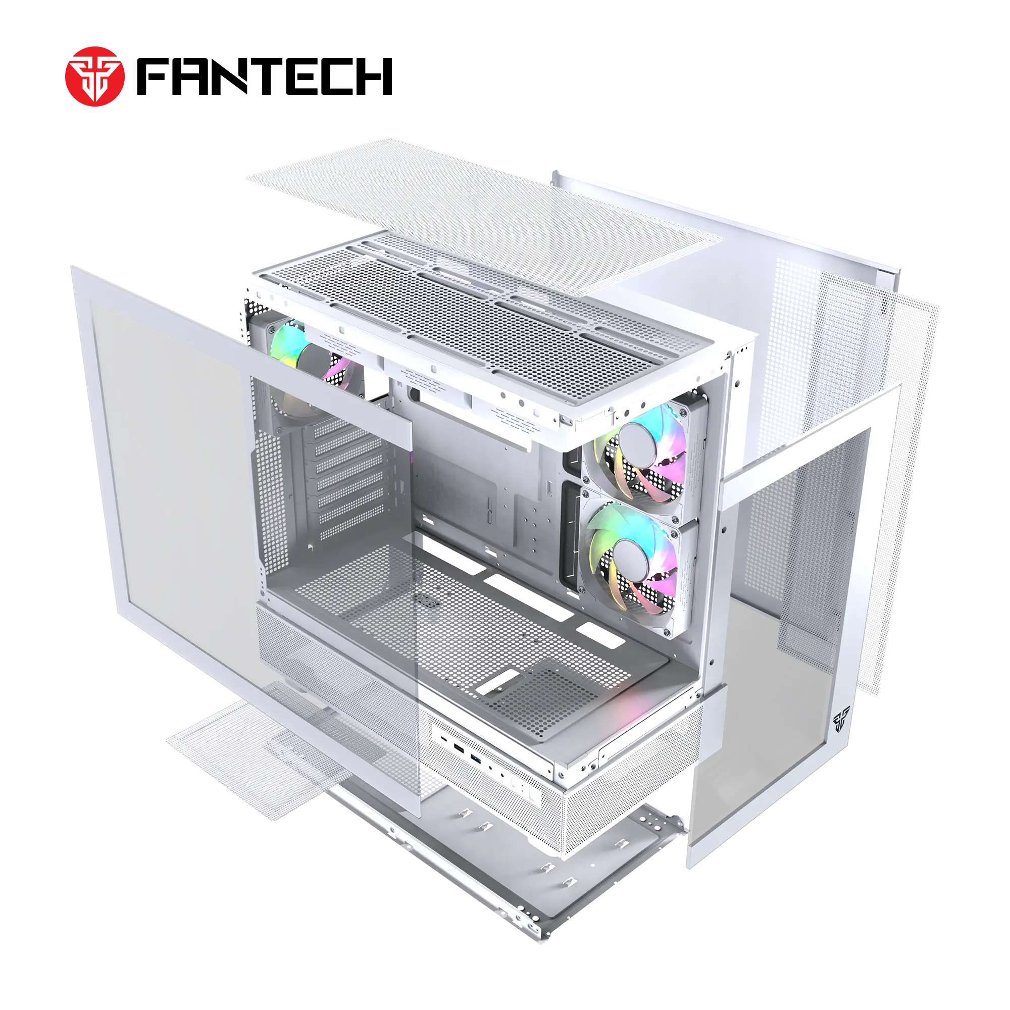 Fantech PC case for desktop computer builds and component installation