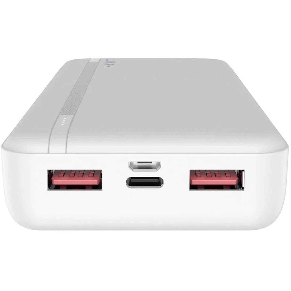 Havit Pb92 Power Bank 20000mah Dual Fast Charge 20w & 22.5w , Multiple Usb A Outputs, Usb Type C , Led Indicator, Triple Proteion Charging For Compatible Devices White