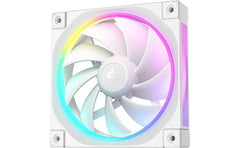 DeepCool FL12 120mm Case Fans, 2150 RPM Fan Speed, 55 CFM Fan Airflow, Fluid Dynamic Bearing Type, 4-Pin PWM Fan Connector, Addressable RGB LED, Single Pack, White