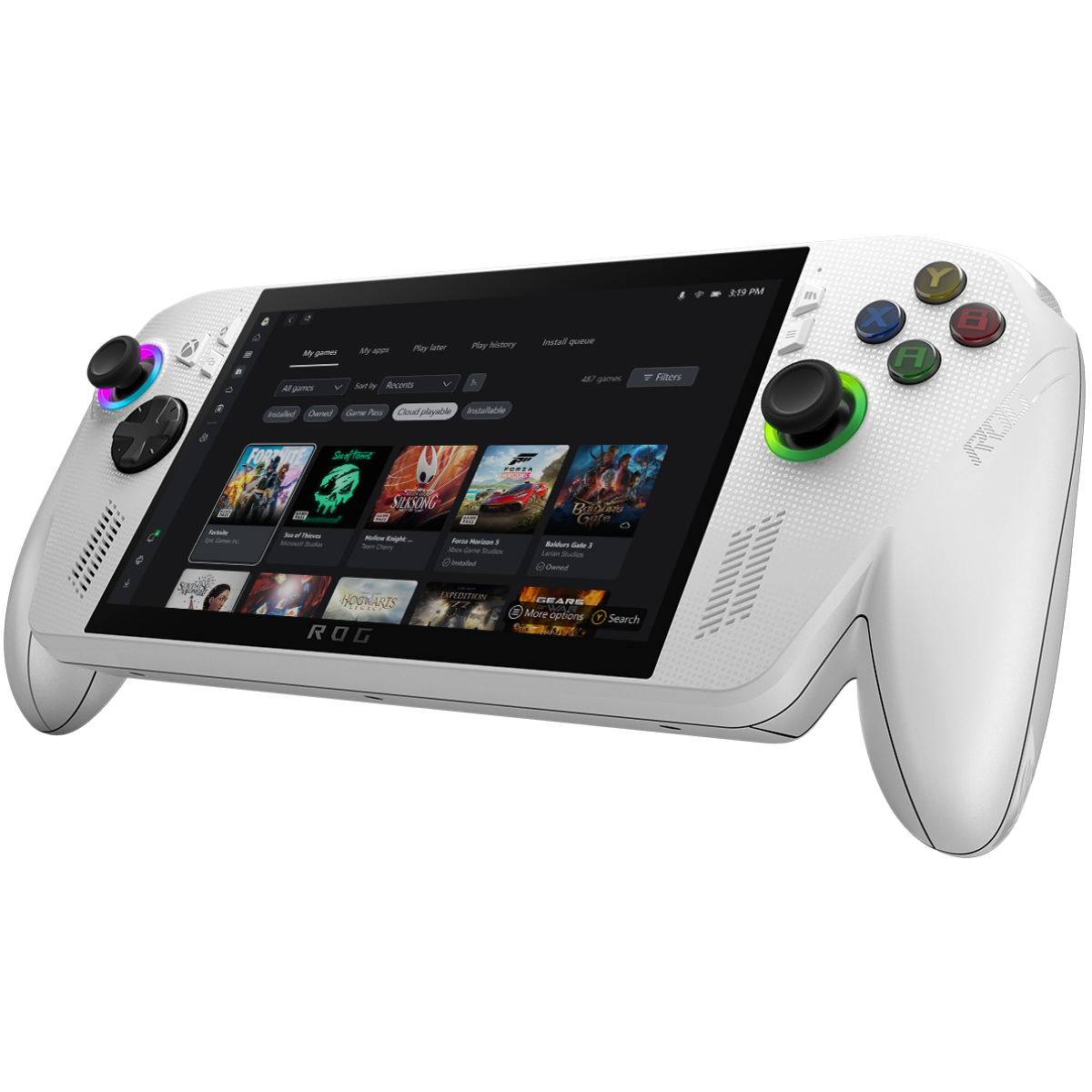 ASUS ROG XBOX Ally (2025) RC73YA Gaming Handheld AMD Ryzen Z2 A 4-Cores Processor w/ AMD Radeon 780M & 7" IPS 120Hz Gorilla Glass DXC Touch Screen - White