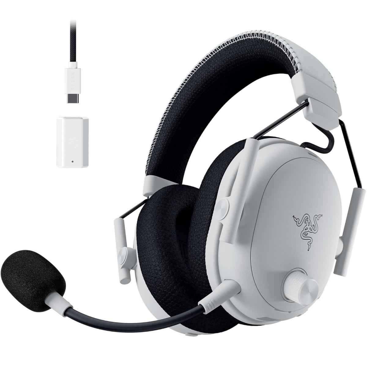 Razer Blackshark V3 Pro Wireless Anc Gaming Headset For Xbox: Full Band Mic 50mm Drivers 2.4 Ghz, Bluetooth, Usb, 3.5mm Works With Pc, Mac, Ps5, Nintendo Switch Long Battery Life White