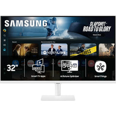 Samsung M7 M70F 32-inch 4K UHD Smart Monitor with Samsung Vision AI – White