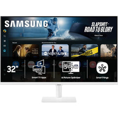 Samsung M7 M70F 32-inch 4K UHD Smart Monitor with Samsung Vision AI – White