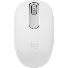Logitech M196 Bluetooth Wireless Compa & Portable 12-Month Battery Smooth Tracking Compatible with PC & Mac, Windows and macOS - Off White