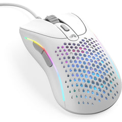 Glorious Gaming Model D 2 Wired Ergonomic Mouse, Superlight 58g, 26k Optical Sensor, 6 Programmable Buttons, 80 Million Click Lifecycle, Fps, Mmo, Moba, Battle Royale (white)