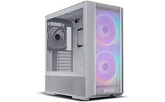 LIAN LI Lancool 216RW MESH High Airflow ARGB Mesh Front Panel w/ 3 PWM Fans w/ USB Type-C - White