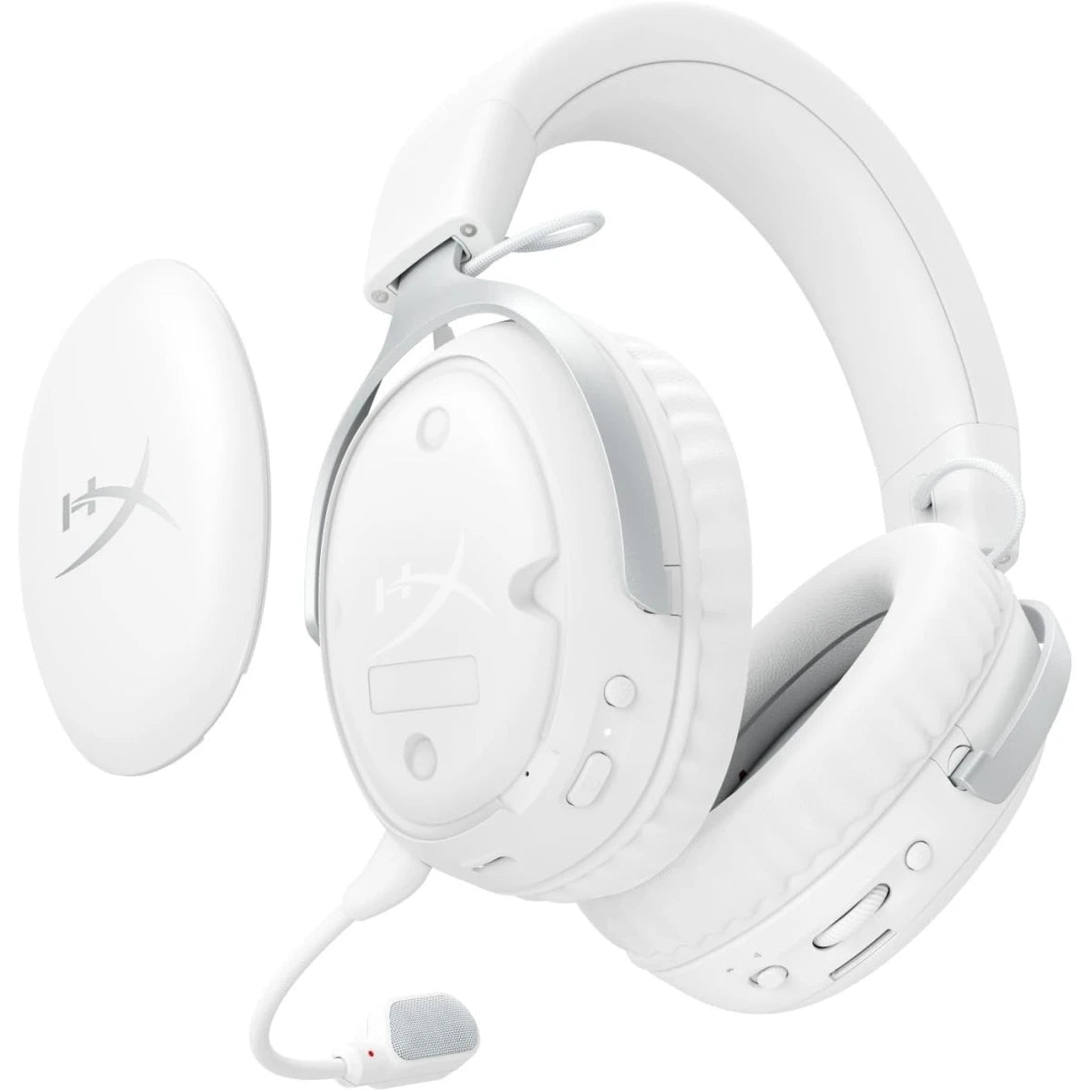 HyperX Cloud III S (2025) Wireless 2.4GHz & Bluetooth 53mm Angled Drivers Memory Foam Durable Frame 10mm Microphone up to 120-hour Battery For PC; Mac; PS5; Mobile; Switch - White