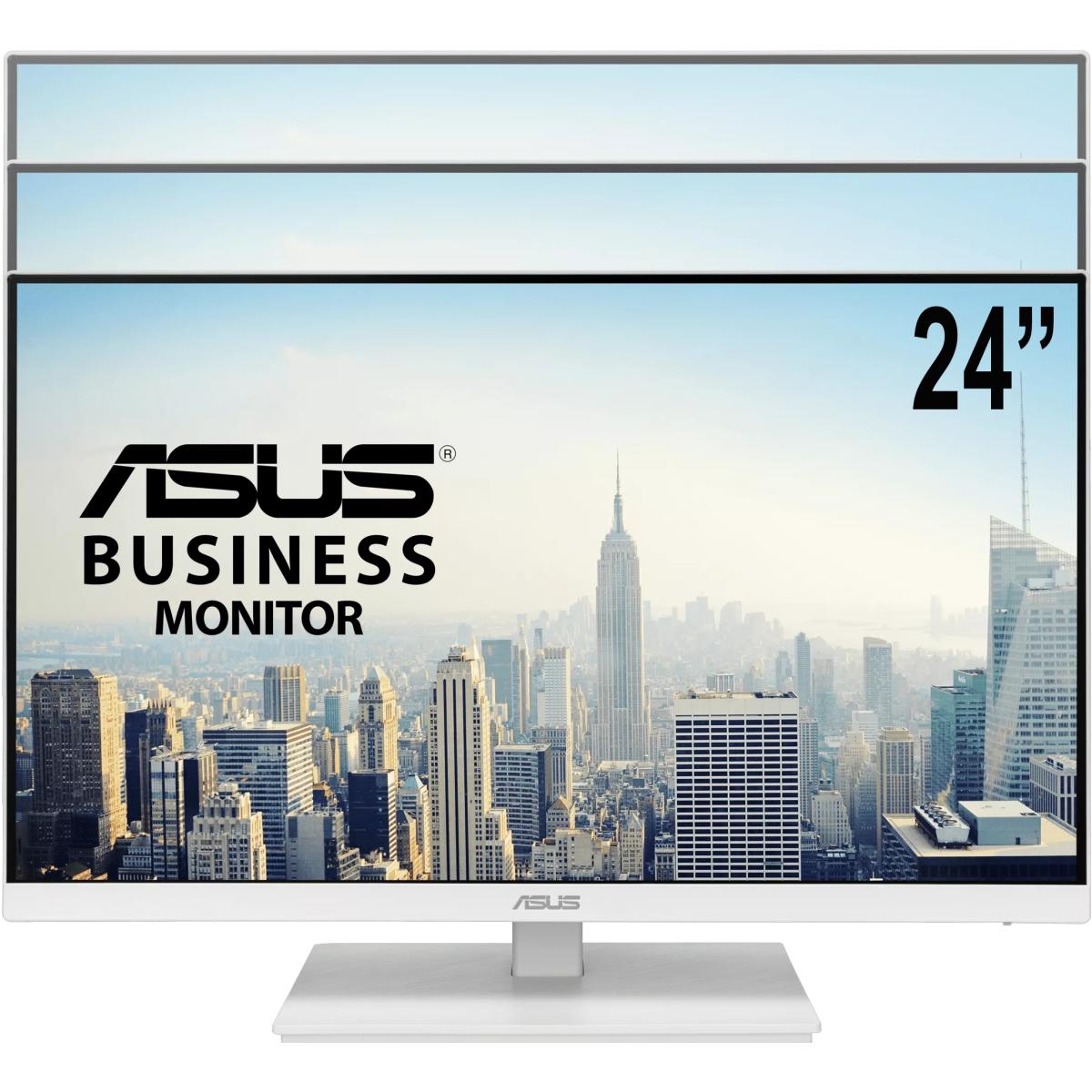 Asus Va24eqsb W Business 24” Ips Full Hd 75hz Adaptive Sync,low Blue Light, Flicker Free W/ Hdmi, Displayport & Vga , Usb Hub & Speakers & Adjustable Stand - CompuMe