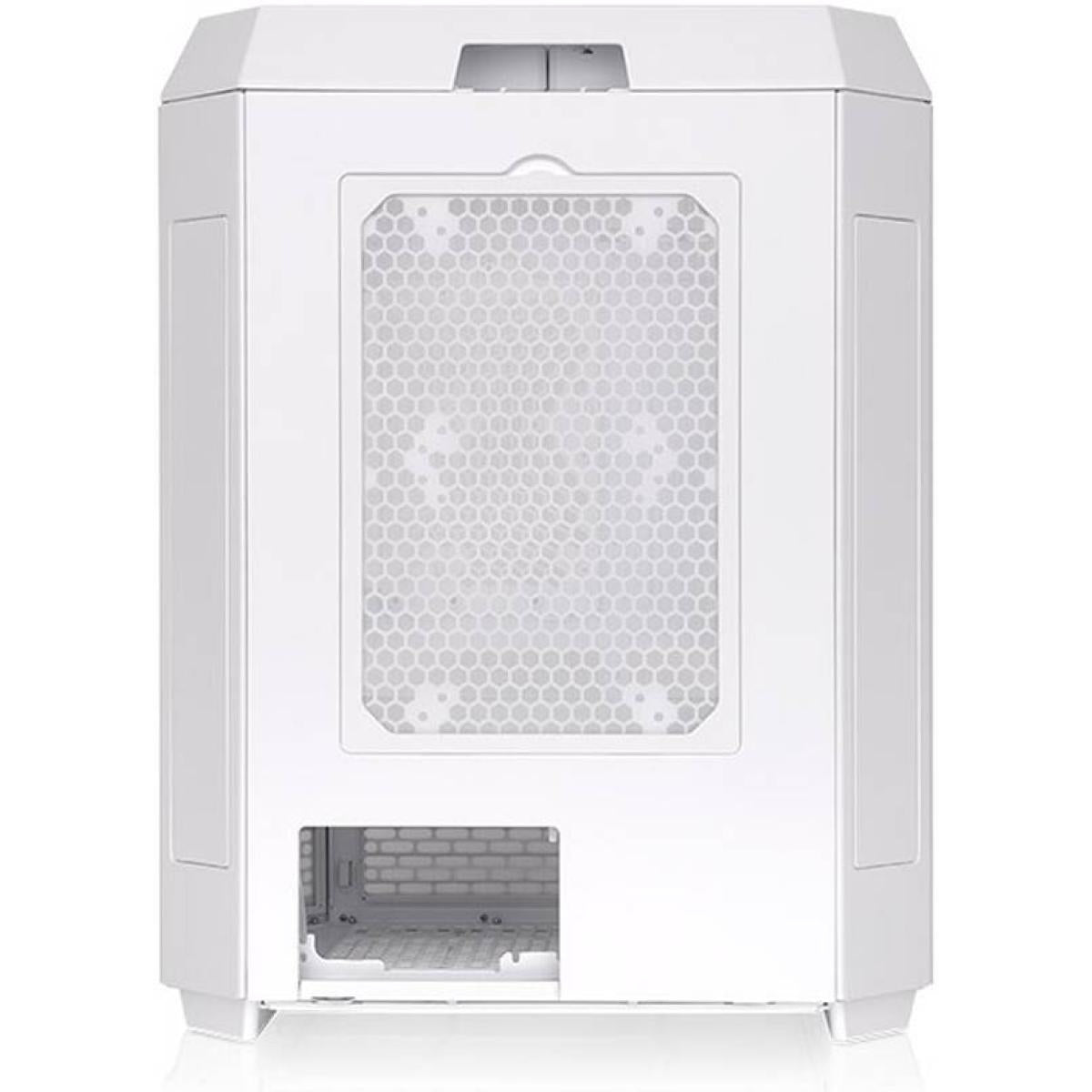 Thermaltake The Tower 600 Mid-Tower 3 Tempered Glass Panels Hidden-Connector Support Motherboard Rotational PCI-e Slots - White Thermaltake The Tower 600 Mid-Tower 3 Tempered Glass Panels Hidden-Connector Support Motherboard Rotational PCI-e Slots - White