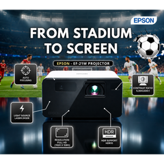 Epson EF-21W Mini Laser Projector 1,000 Lumens with Google TV – Warm White