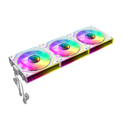 GameMax FN12A-S3I-W, 120mm White frame ARGB Fan x3 120mm Cooling Fan