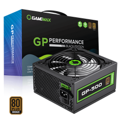 GameMax GP-500 500W 80+ Bronze Power Supply - Black