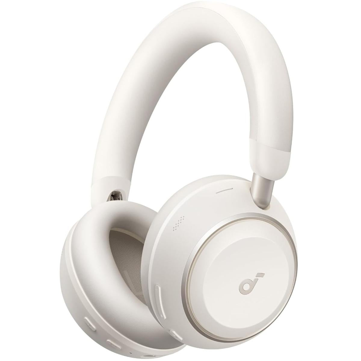 Anker Soundcore Space 2, Active Noise Cancelling Headphones, Comfortable Fit, 50H Playtime, LDAC Hi-Res Wireless Audio, Dual Connection, Clear Calls, Bluetooth 6.1, White