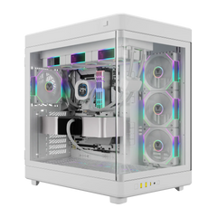 GAMDIAS NESO P1 PRO ARGB FULL TOWER GAMING CASE - WHITE