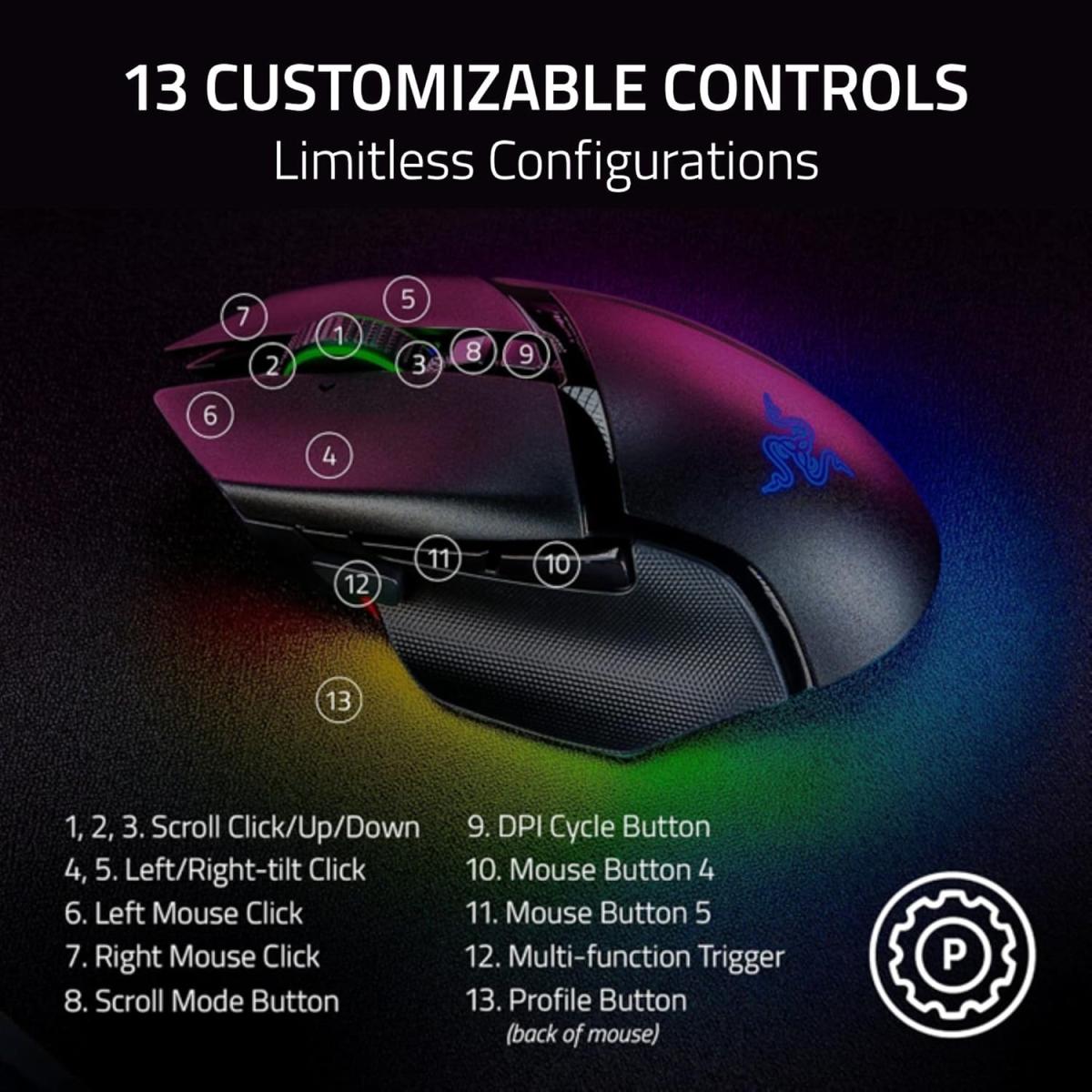 Razer wireless gaming mouse for computer setup