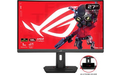 ASUS ROG Strix XG27WCS 27" Curved QHD 2K HDR 180Hz 1ms AI-Powered AMD FreeSync High Adjustable Stand w/ USB Type-C - Black