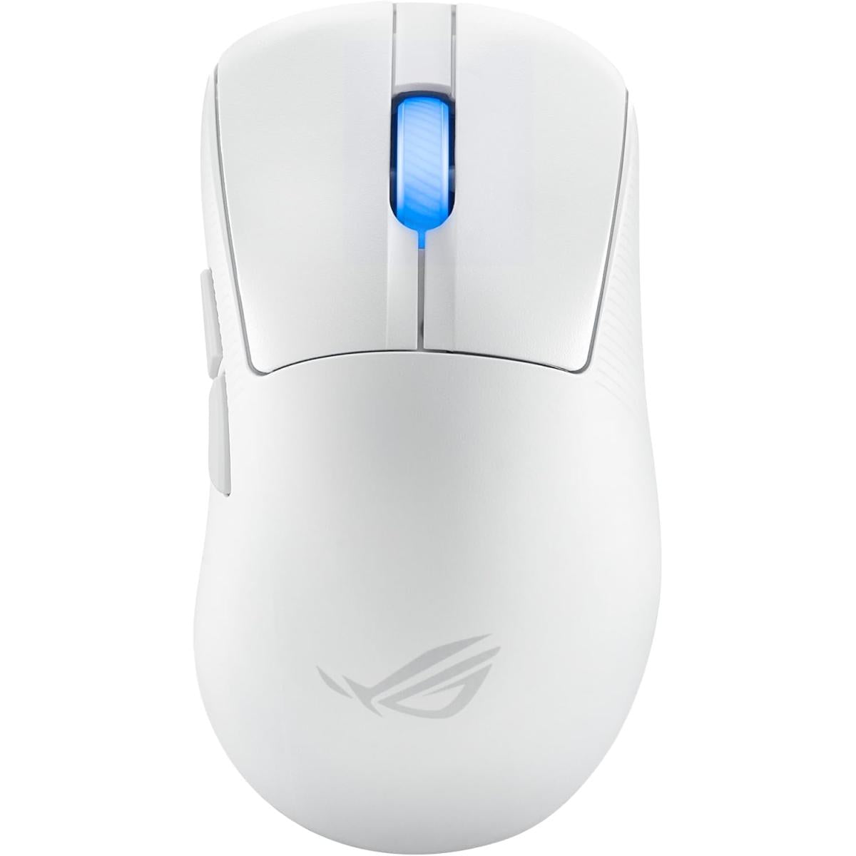 Asus Rog Keris Ii Ace Ultralight 54g Ergonomic Gaming Mouse, 42,000 Dpi Rog Aimpoint Pro Sensor, Rog Speednova Wireless, Micro Switches, 4,000/8,000 Hz Polling Rate Booster, White - CompuMe