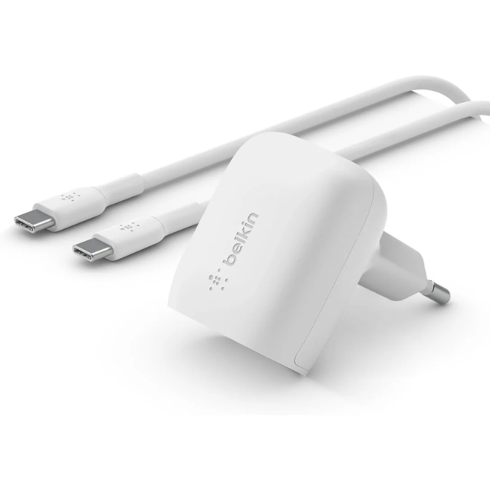 USB - C Wall Charger 20W + USB - C to USB - C Cable, USB cable
