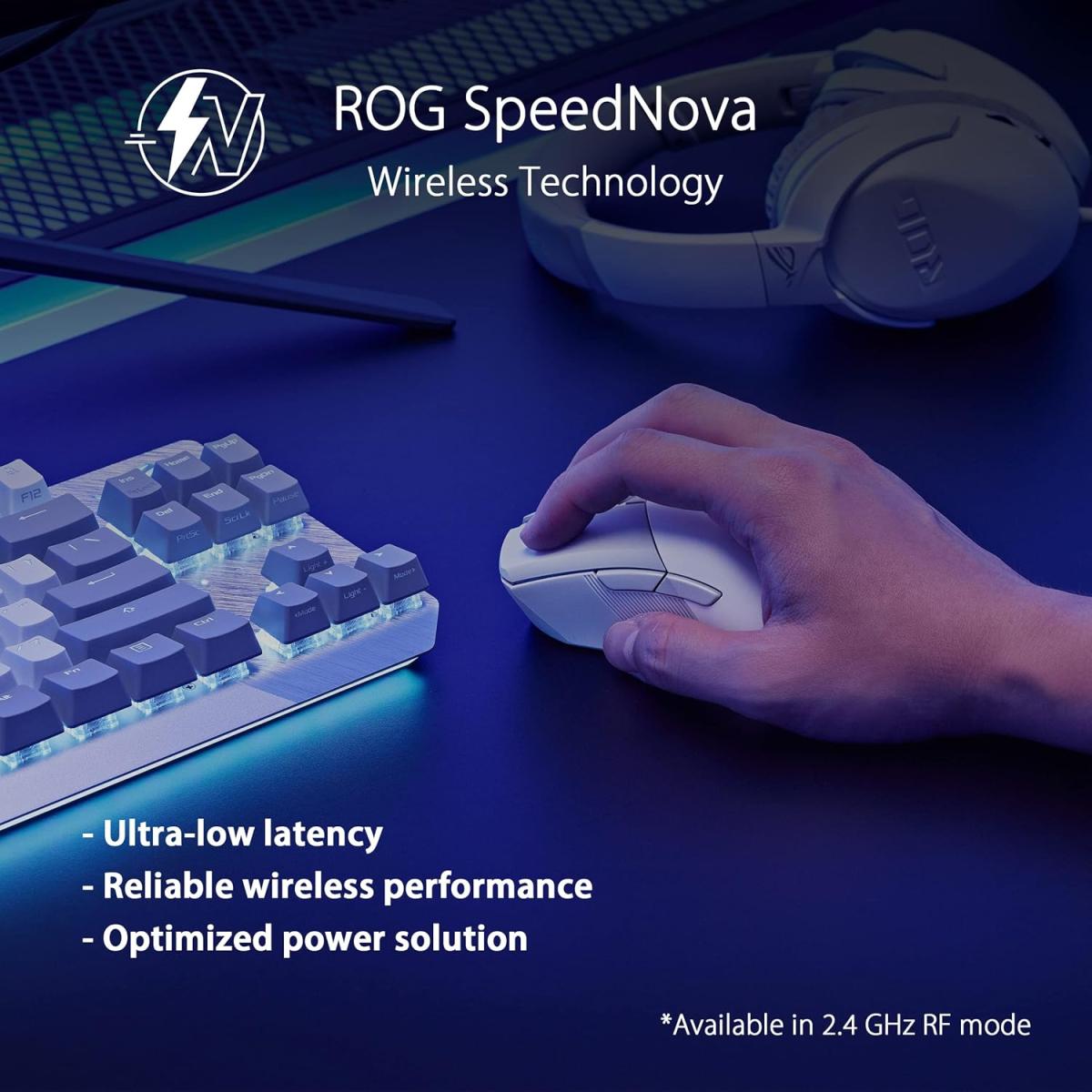 ASUS RGB wireless Bluetooth gaming mouse for computer setup