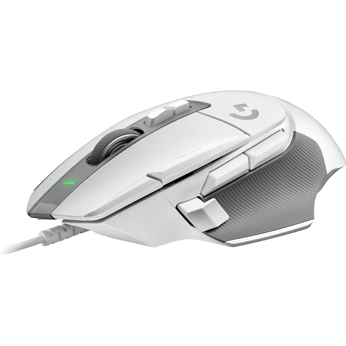 Logitech G502 X HERO 25K Sensor Wired LIGHTFORCE Hybrid Optical-Mechanical Primary Switches For PC macOS & Windows - White