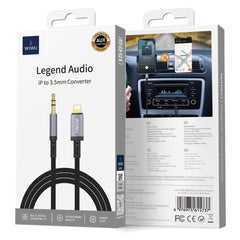 WIWU Wi-C048L Legend Audio Series Lightning to 3.5mm Aux 1.5M Cable - Black