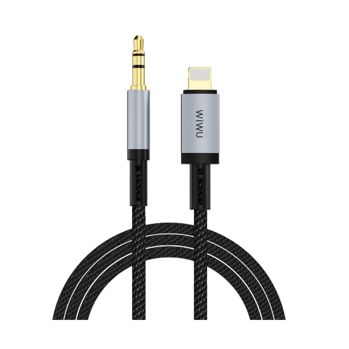 Wiwu Wi C048L Legend Audio Series Lightning to 3.5mm Aux 1.5 meter Cable Black