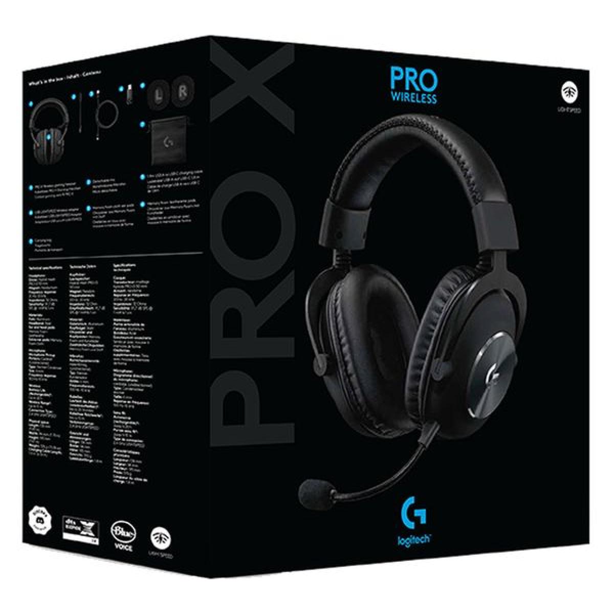 Logitech G Pro X Wireless Lightspeed W/blue Vo!ce Mic Filter Pro G Drivers & Dts Headphone X 2.0