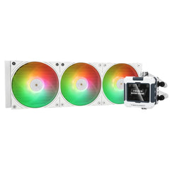 Thermalright Frozen Warframe 360 White Argb Cpu Water Cooler 360° Aio Cooling, 320x240 Ips Resolution, Lcd Display, Liquid Cpu Cooler For Amd/intel - CompuMe