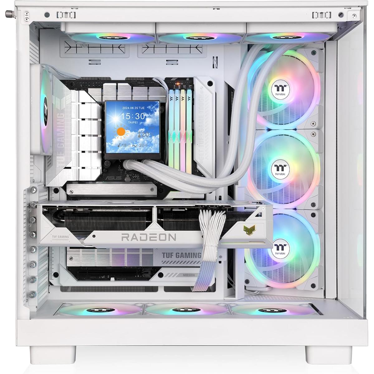 Thermaltake USB 3.0 ARGB PC case for desktop computer builds and component installation