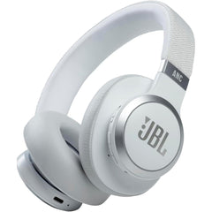 JBL Live 660NC Adaptive Noise Cancelling Over-Ear Bluetooth 5.0 Up to 50H Battery Speed Charge Ambient Aware Voice Assistant integration TalkThru - White