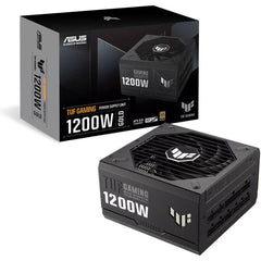 Asus Tuf Gaming 1200w Fully Modular Power Supply, 80 Plus Gold Certification, Atx12v, 135mm Axial Tech Fan Design, Proteive Pcb Coating, Atx 3.0 Compatible, Black - CompuMe