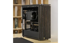 ASUS ProArt PA401 Wood Edition Tempered Glass Panel, 2x 160mm Pre-Installed Fans, Up to 240mm Radiator & 5x Fan Support, Removable Dust Filters, Black