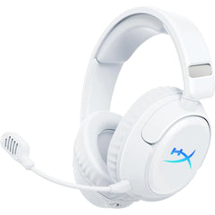HyperX Cloud Flight 2 – Wireless Gaming Headset, Customizable RGB Lighting with Removable Earcup Plates, up to 100 Hours of Battery Life, 2.4GHz & Bluetooth, Multi-Platform Compatibility - White