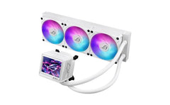 Asus Rog Ryuyjin Iii 360 Argb Extreme All In One Aio Cpu Liquid Cooler For Amd Ryzen & Intel , Asetek Gen8 V2 Pump; High Airflow & Static Pressure Magnetic Fans , White